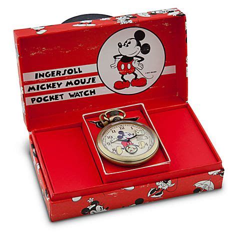 mickey mouse pocket watch replica for adults by ingersoll|collectible mickey mouse watches.